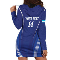 Honduras Football Custom Hoodie Dress Los Catrachos Map Sporty Style - Wonder Print Shop
