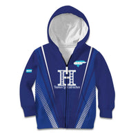 Honduras Football Custom Kid Hoodie Los Catrachos Map Sporty Style - Wonder Print Shop