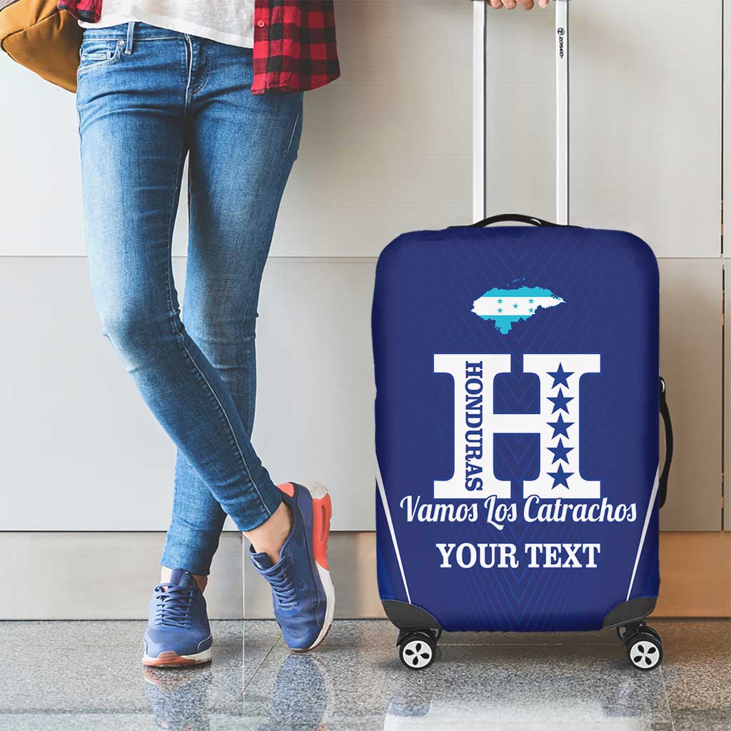 Honduras Football Custom Luggage Cover Los Catrachos Map Sporty Style - Wonder Print Shop