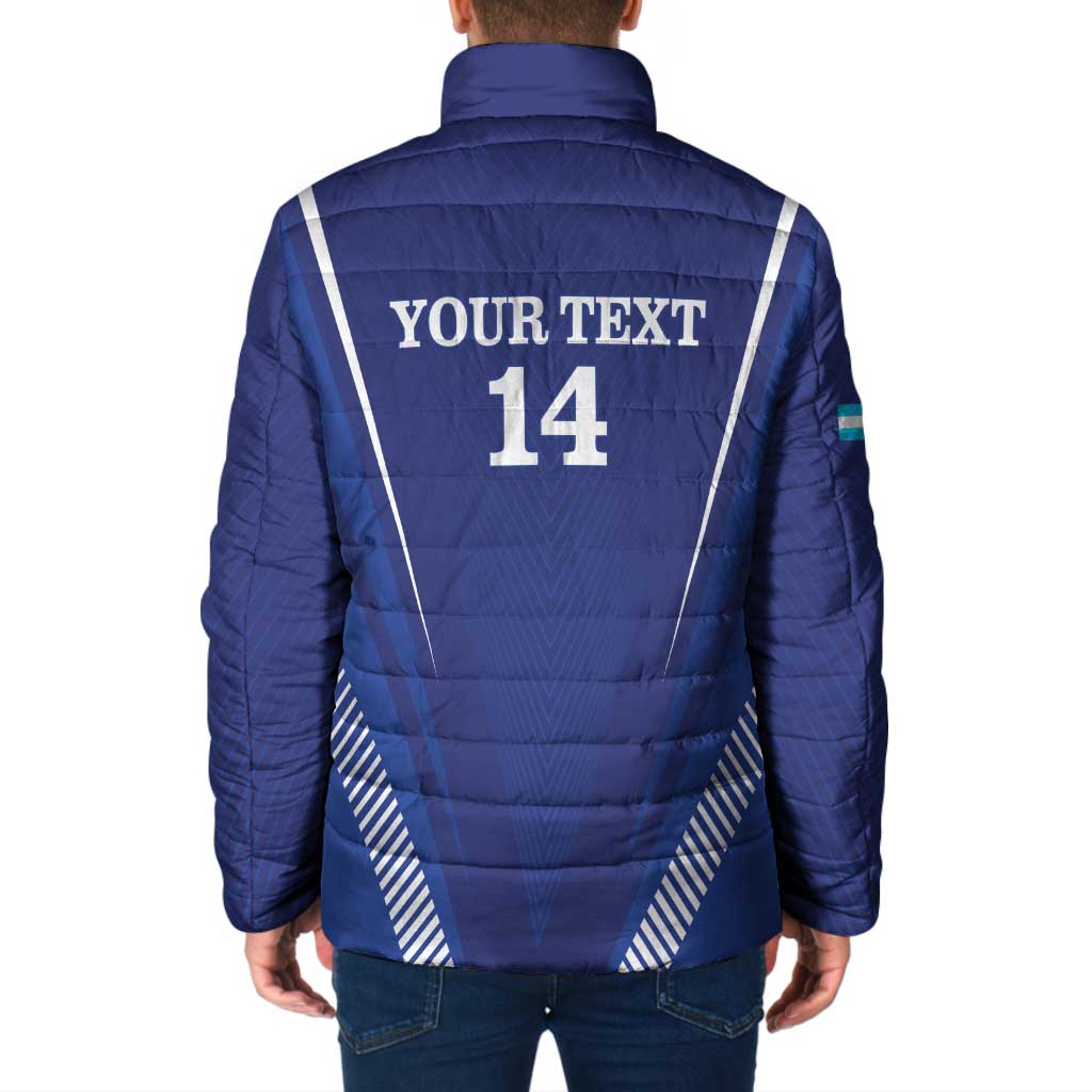 Honduras Football Custom Padded Jacket Los Catrachos Map Sporty Style - Wonder Print Shop