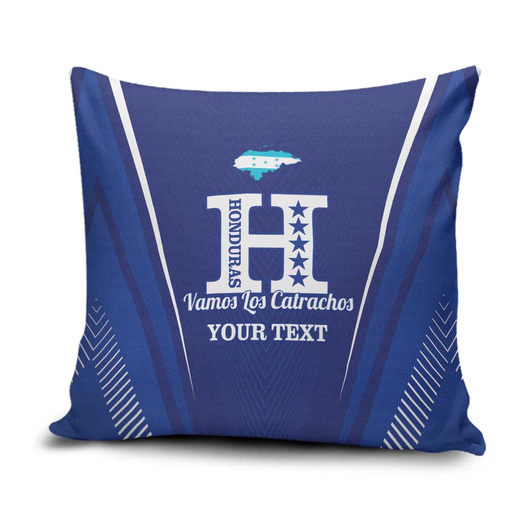 Honduras Football Custom Pillow Cover Los Catrachos Map Sporty Style - Wonder Print Shop