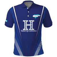 Honduras Football Custom Polo Shirt Los Catrachos Map Sporty Style - Wonder Print Shop