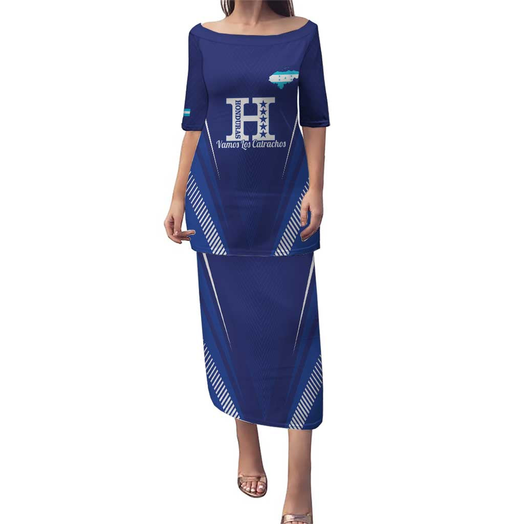 Honduras Football Custom Puletasi Los Catrachos Map Sporty Style - Wonder Print Shop