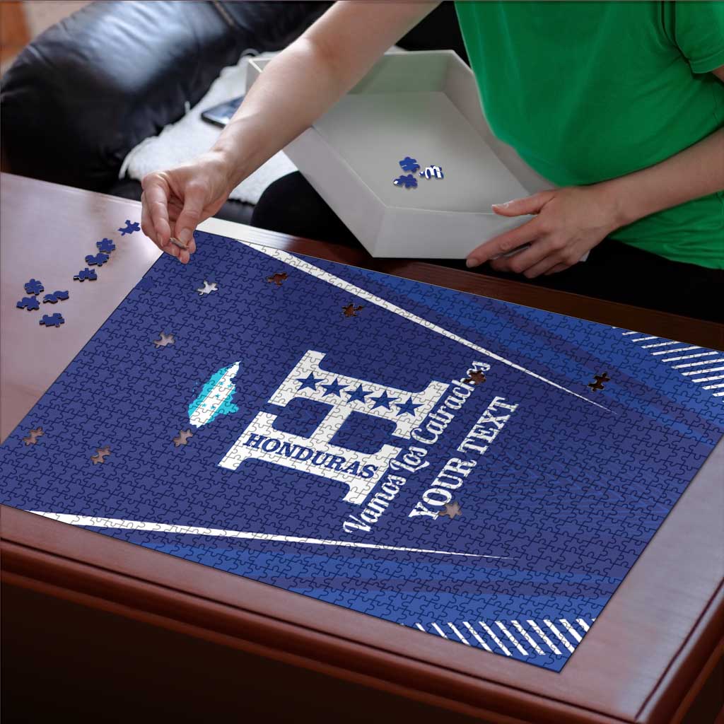 Honduras Football Custom Puzzle Los Catrachos Map Sporty Style - Wonder Print Shop