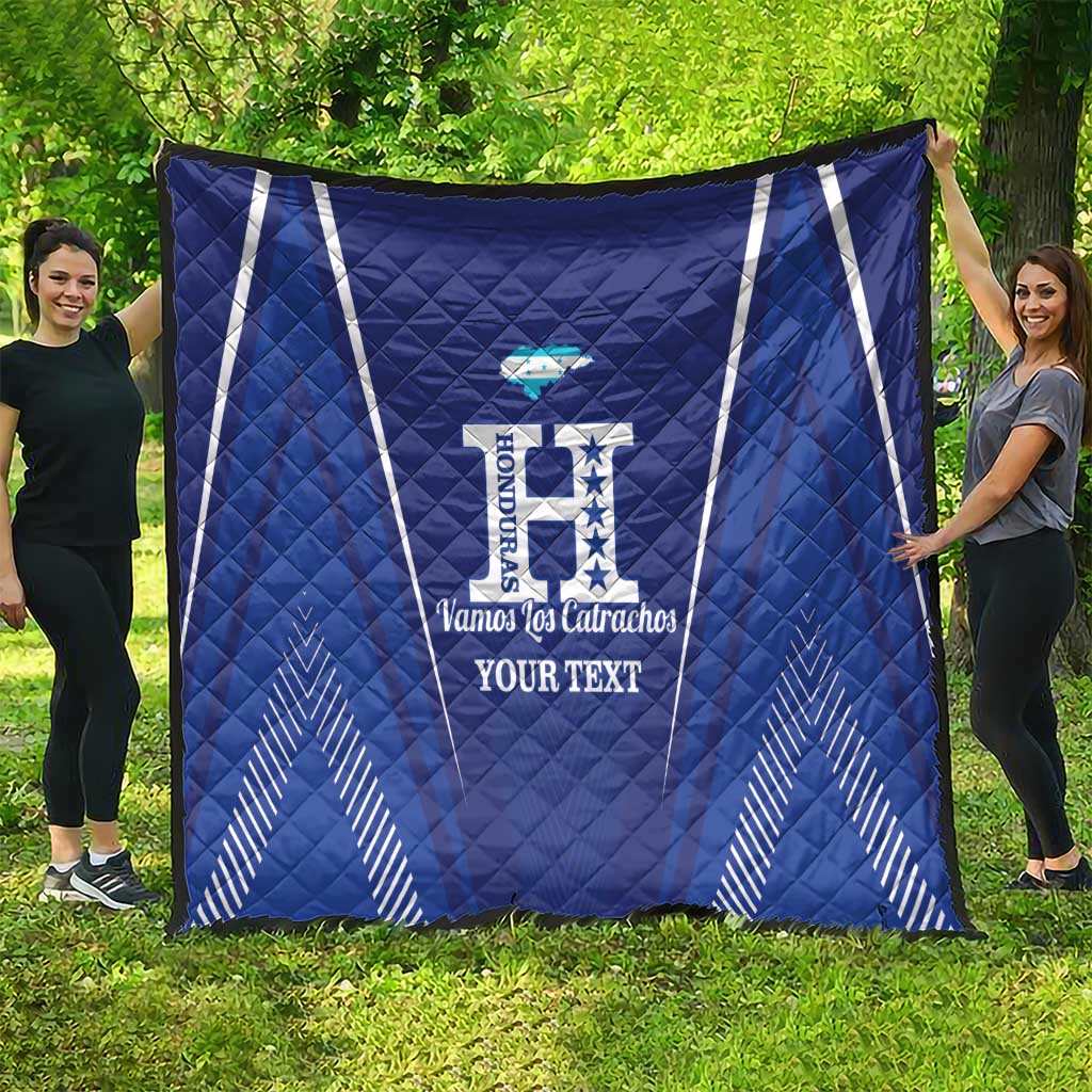 Honduras Football Custom Quilt Los Catrachos Map Sporty Style - Wonder Print Shop