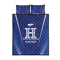 Honduras Football Custom Quilt Bed Set Los Catrachos Map Sporty Style - Wonder Print Shop