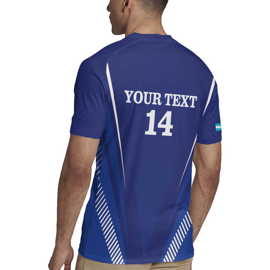 Honduras Football Custom Rugby Jersey Los Catrachos Map Sporty Style - Wonder Print Shop