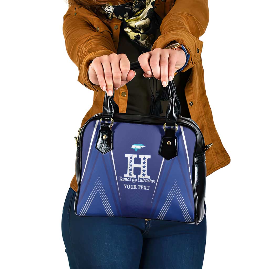 Honduras Football Custom Shoulder Handbag Los Catrachos Map Sporty Style - Wonder Print Shop