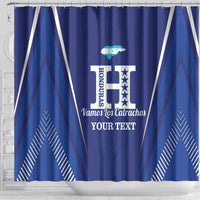 Honduras Football Custom Shower Curtain Los Catrachos Map Sporty Style - Wonder Print Shop