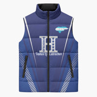Honduras Football Custom Sleeveless Puffer Jacket Los Catrachos Map Sporty Style - Wonder Print Shop