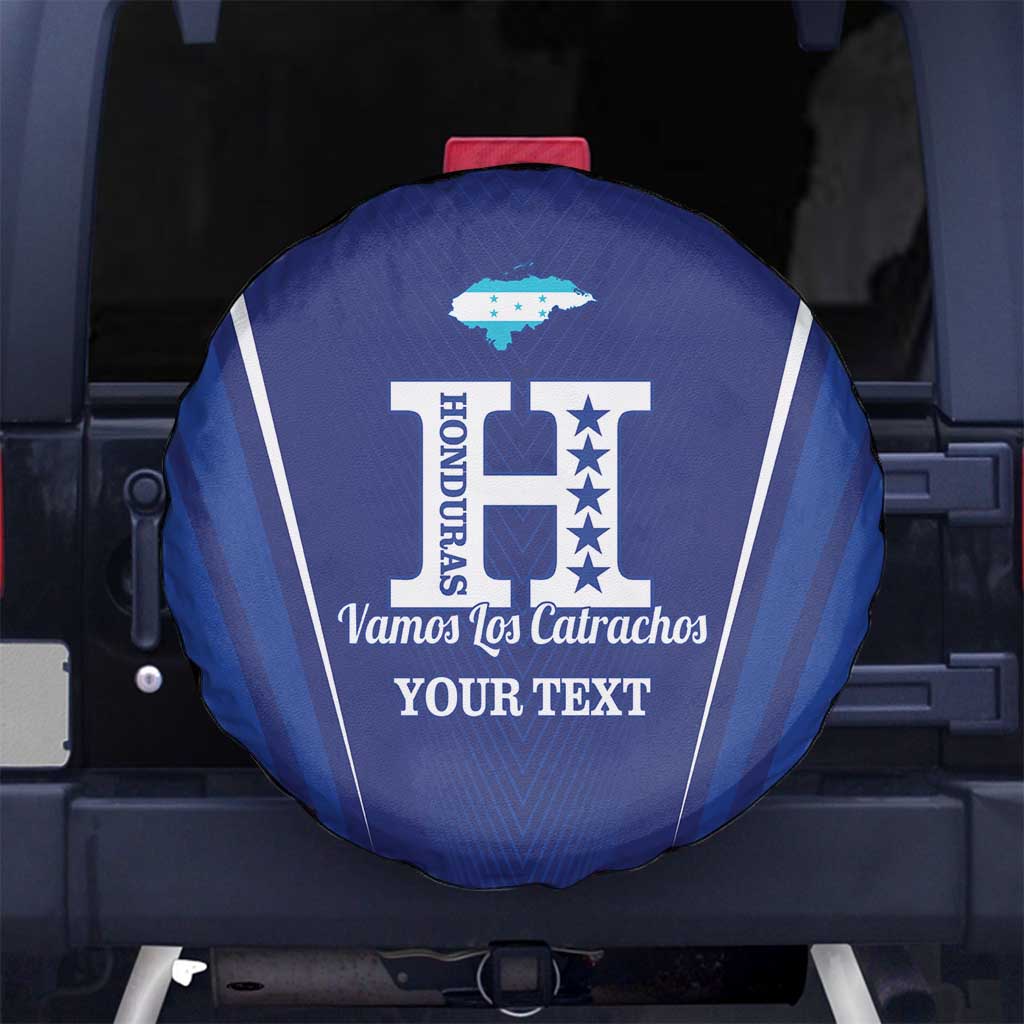 Honduras Football Custom Spare Tire Cover Los Catrachos Map Sporty Style - Wonder Print Shop