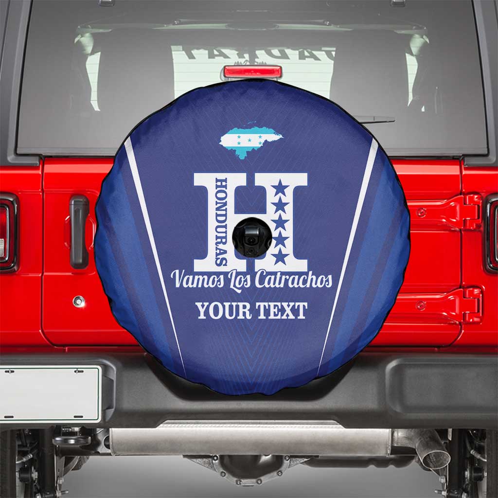 Honduras Football Custom Spare Tire Cover Los Catrachos Map Sporty Style - Wonder Print Shop