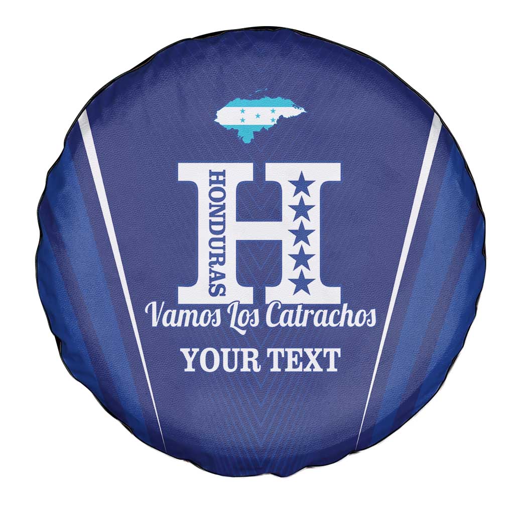 Honduras Football Custom Spare Tire Cover Los Catrachos Map Sporty Style - Wonder Print Shop