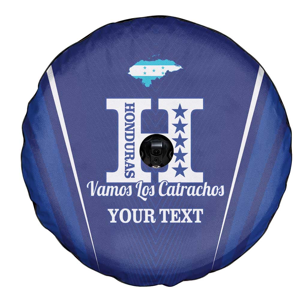 Honduras Football Custom Spare Tire Cover Los Catrachos Map Sporty Style - Wonder Print Shop