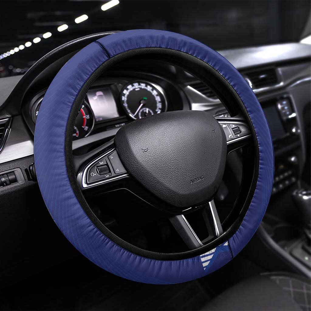 Honduras Football Steering Wheel Cover Los Catrachos Map Sporty Style - Wonder Print Shop