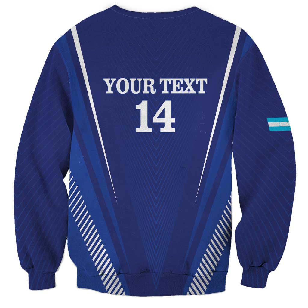 Honduras Football Custom Sweatshirt Los Catrachos Map Sporty Style - Wonder Print Shop