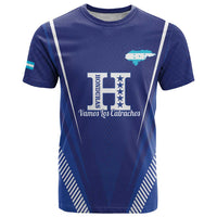 Honduras Football Custom T Shirt Los Catrachos Map Sporty Style - Wonder Print Shop