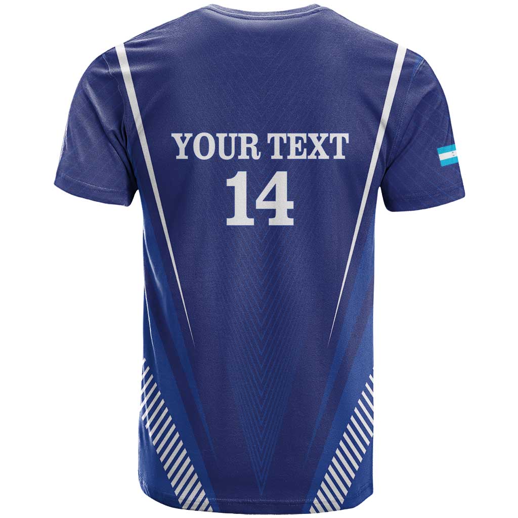 Honduras Football Custom T Shirt Los Catrachos Map Sporty Style - Wonder Print Shop