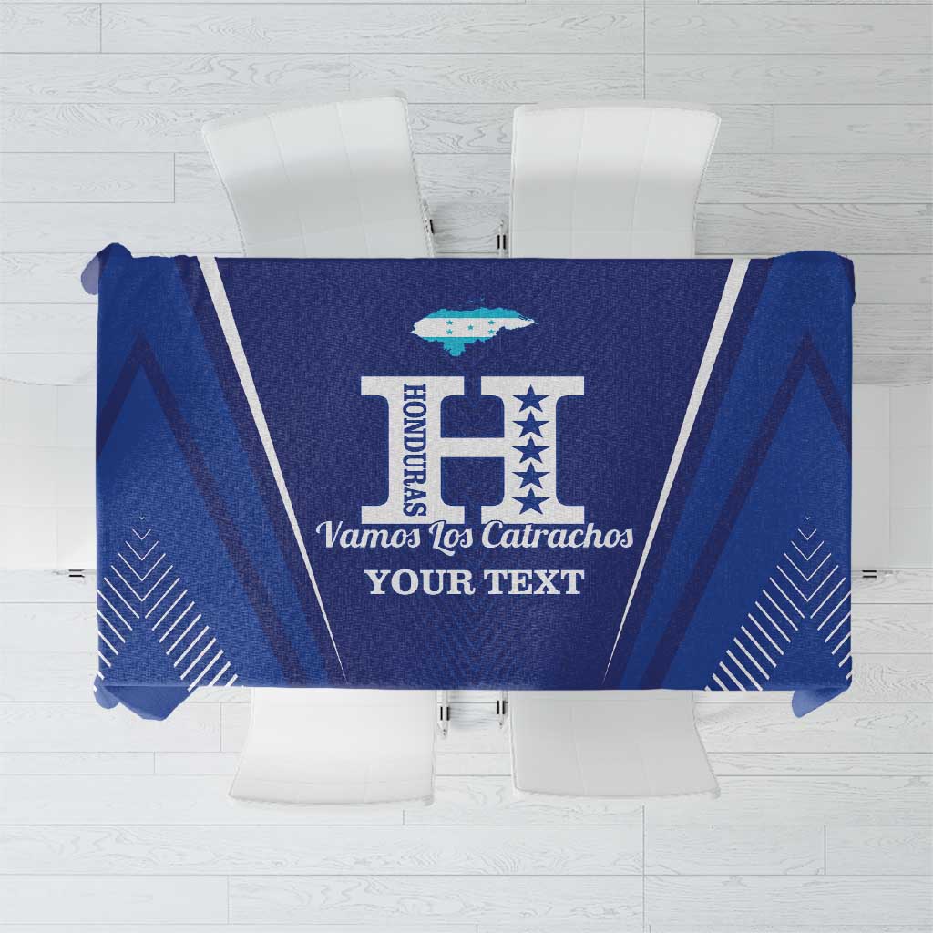 Honduras Football Custom Tablecloth Los Catrachos Map Sporty Style - Wonder Print Shop