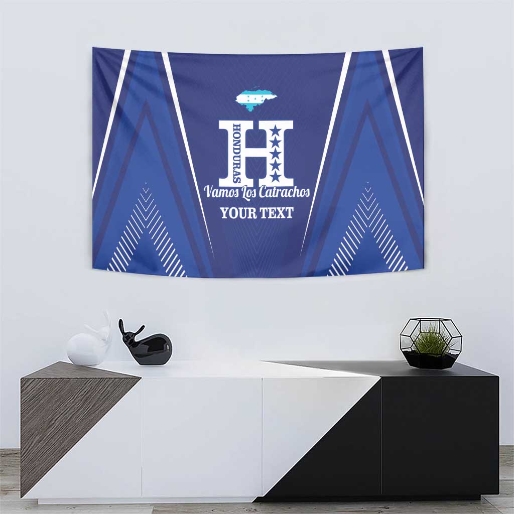 Honduras Football Custom Tapestry Los Catrachos Map Sporty Style - Wonder Print Shop
