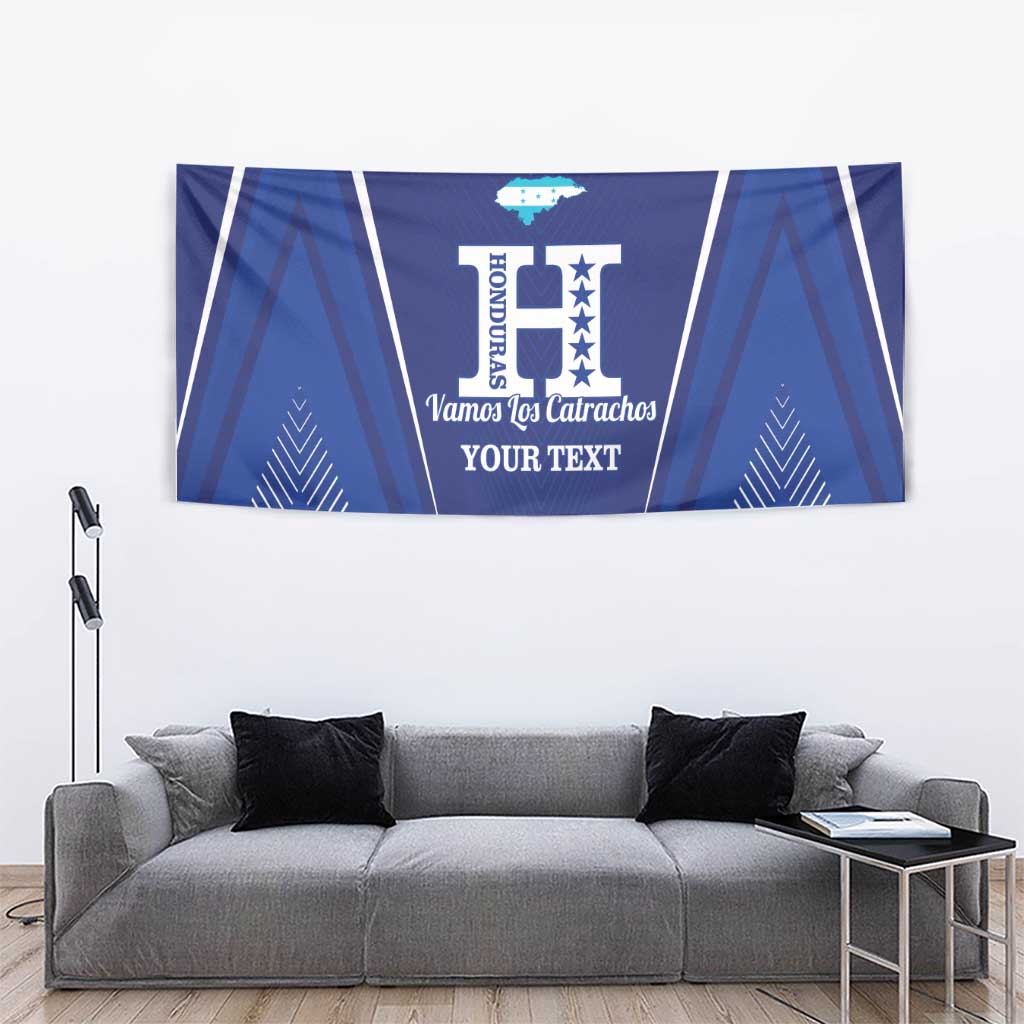 Honduras Football Custom Tapestry Los Catrachos Map Sporty Style - Wonder Print Shop