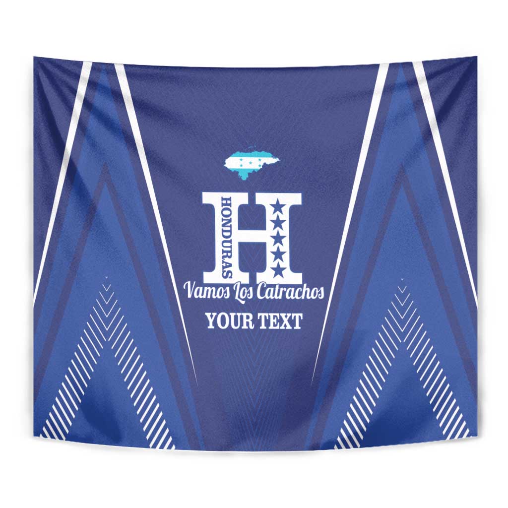 Honduras Football Custom Tapestry Los Catrachos Map Sporty Style - Wonder Print Shop