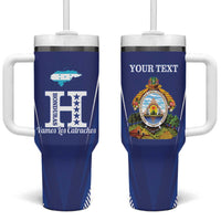 Honduras Football Custom Tumbler With Handle Los Catrachos Map Sporty Style - Wonder Print Shop
