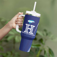 Honduras Football Custom Tumbler With Handle Los Catrachos Map Sporty Style - Wonder Print Shop