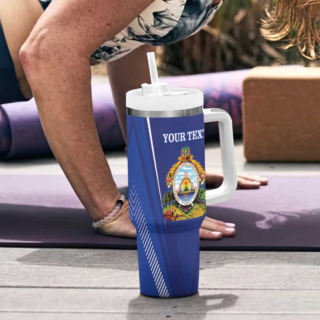 Honduras Football Custom Tumbler With Handle Los Catrachos Map Sporty Style - Wonder Print Shop