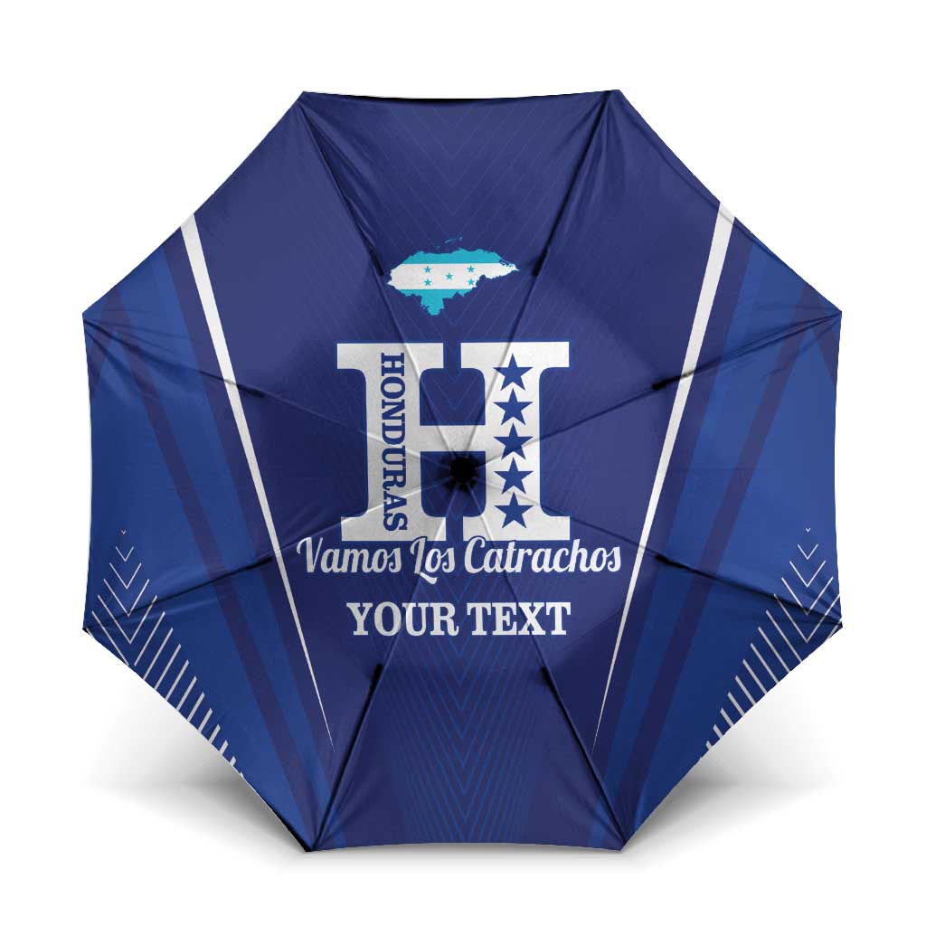 Honduras Football Custom Umbrella Los Catrachos Map Sporty Style - Wonder Print Shop