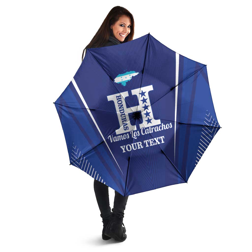 Honduras Football Custom Umbrella Los Catrachos Map Sporty Style - Wonder Print Shop