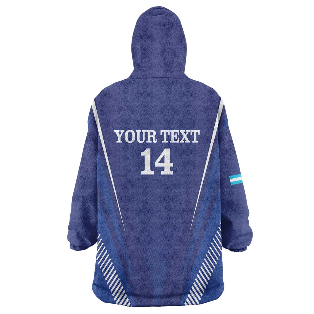 Honduras Football Custom Wearable Blanket Hoodie Los Catrachos Map Sporty Style - Wonder Print Shop