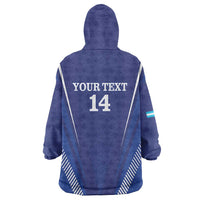 Honduras Football Custom Wearable Blanket Hoodie Los Catrachos Map Sporty Style - Wonder Print Shop
