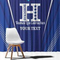 Honduras Football Custom Window Curtain Los Catrachos Map Sporty Style - Wonder Print Shop