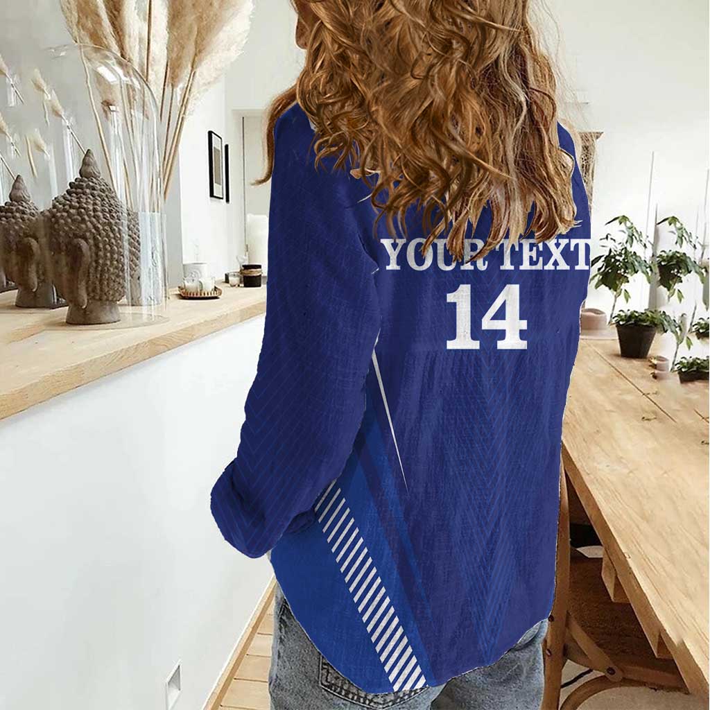 Honduras Football Custom Women Casual Shirt Los Catrachos Map Sporty Style - Wonder Print Shop