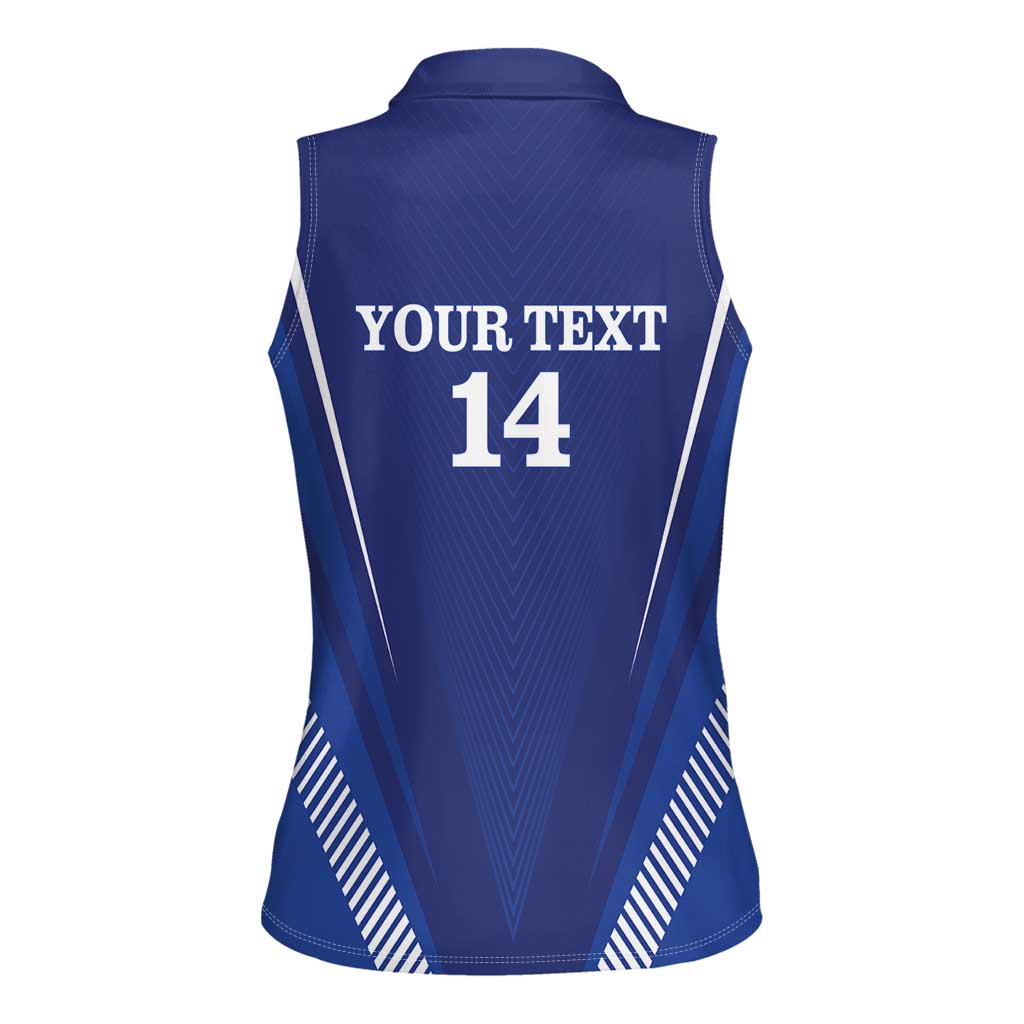 Honduras Football Custom Women Sleeveless Polo Shirt Los Catrachos Map Sporty Style - Wonder Print Shop