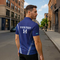 Honduras Football Custom Zipper Polo Shirt Los Catrachos Map Sporty Style - Wonder Print Shop