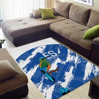 El Salvador Football Area Rug La Selecta Torogoz Grunge Style - Wonder Print Shop