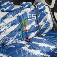 El Salvador Football Back Car Seat Cover La Selecta Torogoz Grunge Style - Wonder Print Shop