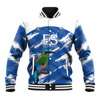 El Salvador Football Custom Baseball Jacket La Selecta Torogoz Grunge Style - Wonder Print Shop