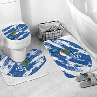 El Salvador Football Bathroom Set La Selecta Torogoz Grunge Style - Wonder Print Shop