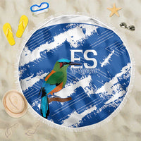 El Salvador Football Beach Blanket La Selecta Torogoz Grunge Style - Wonder Print Shop