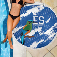 El Salvador Football Beach Blanket La Selecta Torogoz Grunge Style - Wonder Print Shop