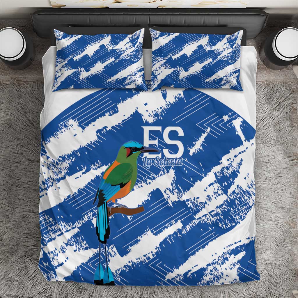 El Salvador Football Bedding Set La Selecta Torogoz Grunge Style - Wonder Print Shop