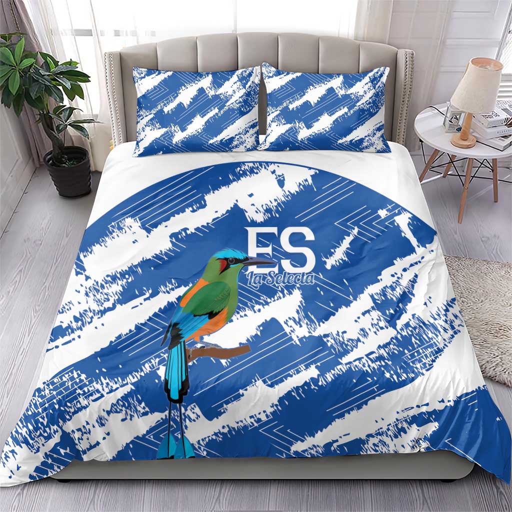 El Salvador Football Bedding Set La Selecta Torogoz Grunge Style - Wonder Print Shop