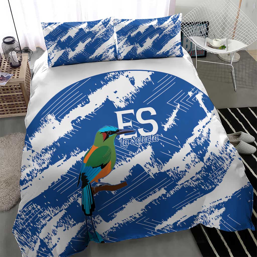 El Salvador Football Bedding Set La Selecta Torogoz Grunge Style - Wonder Print Shop