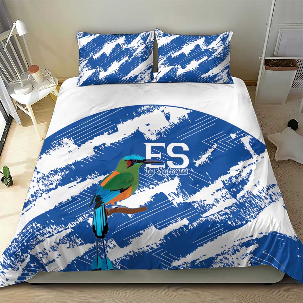 El Salvador Football Bedding Set La Selecta Torogoz Grunge Style - Wonder Print Shop