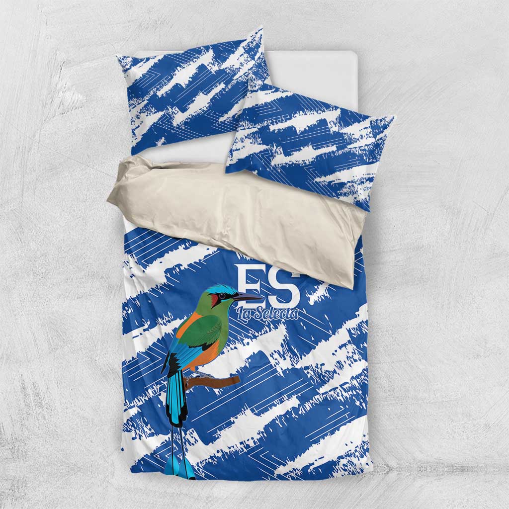 El Salvador Football Bedding Set La Selecta Torogoz Grunge Style - Wonder Print Shop