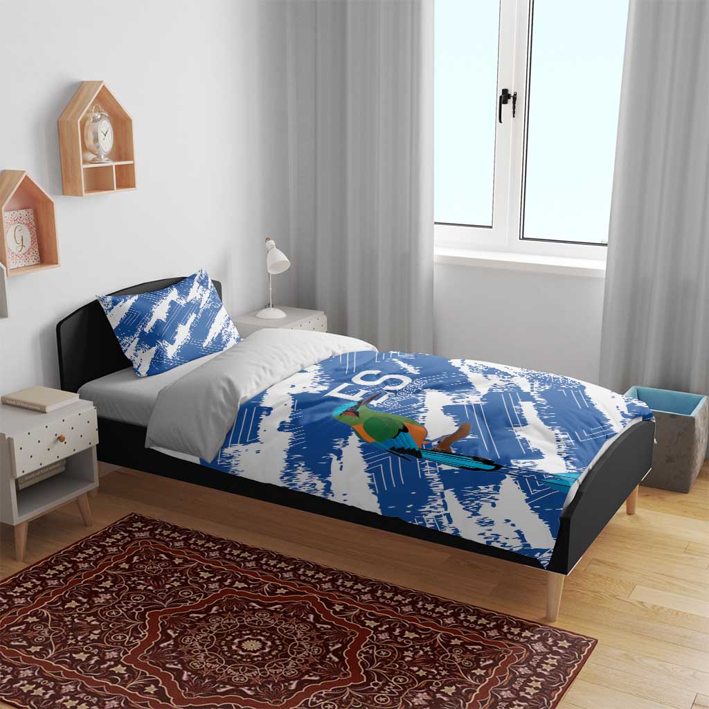 El Salvador Football Bedding Set La Selecta Torogoz Grunge Style - Wonder Print Shop