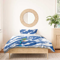 El Salvador Football Bedding Set La Selecta Torogoz Grunge Style - Wonder Print Shop